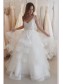 A-Line Lace and Tulle V Neck Wedding Dresses Bridal Gowns 903093
