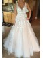 A-Line Lace and Tulle Wedding Dresses Bridal Gowns 903102 A-Line Lace and Tulle Wedding Dresses Bridal Gowns 903102