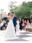 A-Line Long White V Neck Wedding Dresses Bridal Gowns 903108