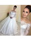 Elegant Satin and Lace Long Sleeves Wedding Dresses Bridal Gowns 903112