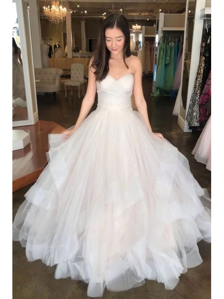 A-Line Sweetheart Tulle Wedding Dresses Bridal Gowns 903115 A-Line Sweetheart Tulle Wedding Dresses Bridal Gowns 903115