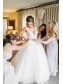 A-Line Lace and Tulle Beaded Wedding Dresses Bridal Gowns 903116 A-Line Lace and Tulle Beaded Wedding Dresses Bridal Gowns 903116
