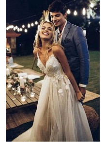 A-Line Lace and Tulle Wedding Dresses Bridal Gowns 903122 A-Line Lace and Tulle Wedding Dresses Bridal Gowns 903122
