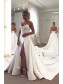 A-Line Long Satin Wedding Dresses Bridal Gowns 903128 A-Line Long Satin Wedding Dresses Bridal Gowns 903128
