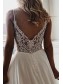 A-Line V Neck Long Wedding Dresses Bridal Gowns 903130