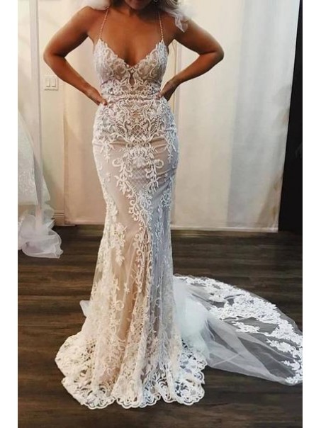 Long Mermaid Beaded Lace Wedding Dresses Bridal Gowns 903131 Long Mermaid Beaded Lace Wedding Dresses Bridal Gowns 903131
