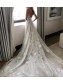 A-Line Spaghetti Straps Lace Wedding Dresses Bridal Gowns 903133