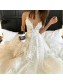 A-Line Spaghetti Straps Lace Wedding Dresses Bridal Gowns 903133