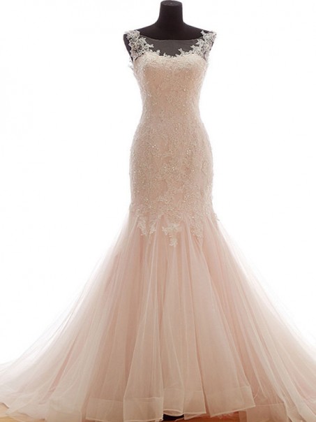 Elegant Mermaid Lace and Tulle Wedding Dresses Bridal Gowns 903149 Elegant Mermaid Lace and Tulle Wedding Dresses Bridal Gowns 903149