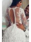 Short Lace Long Sleeves Wedding Dresses Bridal Gowns 903159