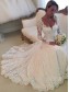 Elegant Mermaid Long Sleeves Lace Wedding Dresses Bridal Gowns 903165 Elegant Mermaid Long Sleeves Lace Wedding Dresses Bridal Gowns 903165