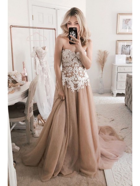 A-Line Sweetheart Lace Long Wedding Dresses Bridal Gowns 903166 A-Line Sweetheart Lace Long Wedding Dresses Bridal Gowns 903166