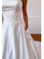 A-Line Strapless Long Lace and Satin Wedding Dresses Bridal Gowns 903167 A-Line Strapless Long Lace and Satin Wedding Dresses Bridal Gowns 903167