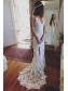 Sheath Lace Long Wedding Dresses Bridal Gowns 903173