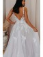 A-Line Lace and Tulle V Neck Wedding Dresses Bridal Gowns 903174 A-Line Lace and Tulle V Neck Wedding Dresses Bridal Gowns 903174