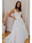 A-Line Lace and Tulle V Neck Wedding Dresses Bridal Gowns 903174 A-Line Lace and Tulle V Neck Wedding Dresses Bridal Gowns 903174