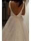 A-Line Sparkle V Neck Wedding Dresses Bridal Gowns 903190 A-Line Sparkle V Neck Wedding Dresses Bridal Gowns 903190