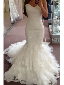 Mermaid Beaded Lace Sweetheart Wedding Dresses Bridal Gowns 903207 Mermaid Beaded Lace Sweetheart Wedding Dresses Bridal Gowns 903207