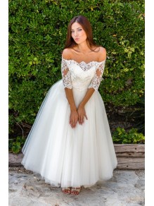 A-Line Lace and Tulle Wedding Dresses Bridal Gowns 903225 A-Line Lace and Tulle Wedding Dresses Bridal Gowns 903225