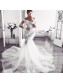 Mermaid Lace and Tulle Long Sleeves Wedding Dresses Bridal Gowns 903244 Mermaid Lace and Tulle Long Sleeves Wedding Dresses Bridal Gowns 903244