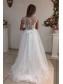 A-Line Lace and Tulle Wedding Dresses Bridal Gowns 903283