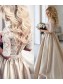 A-Line Lace and Satin Wedding Dresses Bridal Gowns 903285