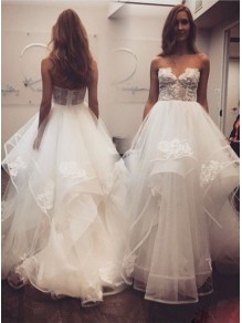 A-Line Lace and Tulle Wedding Dresses Bridal Gowns 903286 A-Line Lace and Tulle Wedding Dresses Bridal Gowns 903286