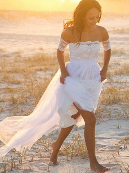 Lace and Tulle Off the Shoulder Wedding Dresses Bridal Gowns 903290 Lace and Tulle Off the Shoulder Wedding Dresses Bridal Gowns 903290
