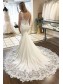 Mermaid Lace V Neck Long Wedding Dresses Bridal Gowns 903291