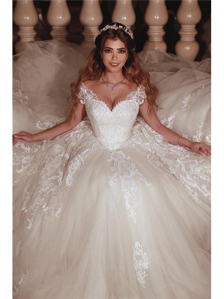 A-Line Lace Off the Shoulder Wedding Dresses Bridal Gowns 903295 A-Line Lace Off the Shoulder Wedding Dresses Bridal Gowns 903295