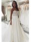 A-Line Lace and Satin Long Wedding Dresses Bridal Gowns 903313 A-Line Lace and Satin Long Wedding Dresses Bridal Gowns 903313