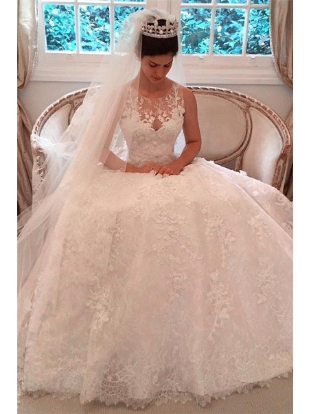 A-Line Lace Wedding Dresses Bridal Gowns 903356 A-Line Lace Wedding Dresses Bridal Gowns 903356