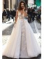 A-Line Lace and Tulle Long Wedding Dresses Bridal Gowns 903361