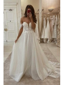 A-Line Lace and Tulle Wedding Dresses Bridal Gowns 903362 A-Line Lace and Tulle Wedding Dresses Bridal Gowns 903362