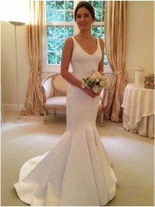 Mermaid V Neck Long Wedding Dresses Bridal Gowns 903364 Mermaid V Neck Long Wedding Dresses Bridal Gowns 903364