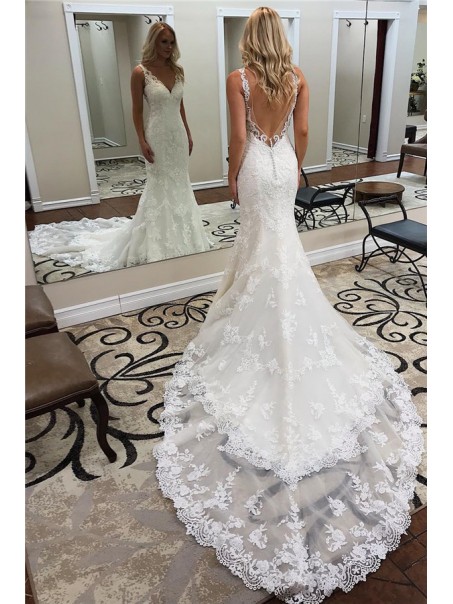 Mermaid Lace Long Wedding Dresses Bridal Gowns 903371 Mermaid Lace Long Wedding Dresses Bridal Gowns 903371