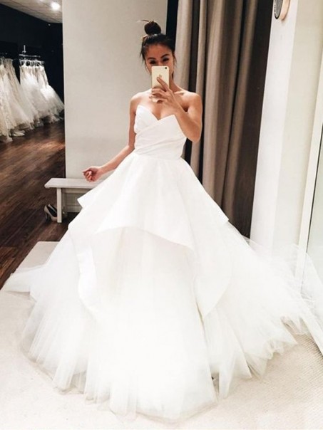 A-Line Sweetheart Wedding Dresses Bridal Gowns 903376