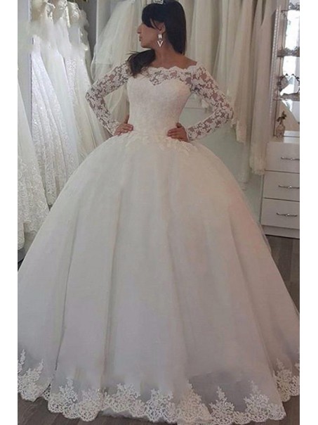 Ball Gowns Lace Long Sleeves Wedding Dresses Bridal Gowns 903378 Ball Gowns Lace Long Sleeves Wedding Dresses Bridal Gowns 903378
