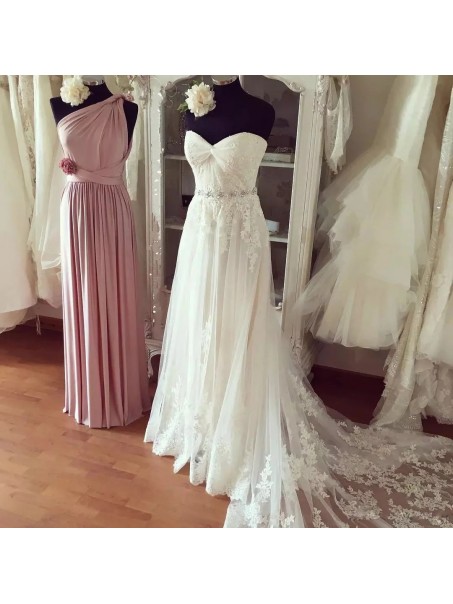 A-Line Sweetheart Lace Beaded Wedding Dresses Bridal Gowns 903399 A-Line Sweetheart Lace Beaded Wedding Dresses Bridal Gowns 903399