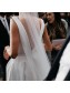 A-Line Long Satin V Neck Wedding Dresses Bridal Gowns 903407