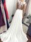 A-Line Lace Long Wedding Dresses Bridal Gowns 903420