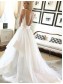 A-Line Tulle V Neck Wedding Dresses Bridal Gowns 903427