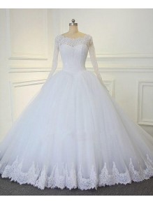 A-Line Lace Long Sleeves Wedding Dresses Bridal Gowns 903433 A-Line Lace Long Sleeves Wedding Dresses Bridal Gowns 903433