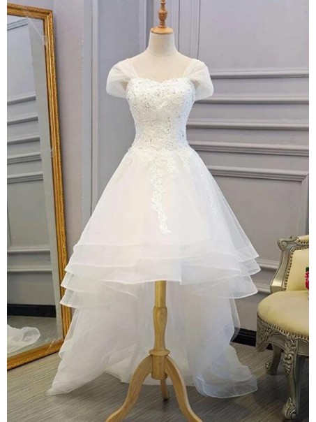 High Low Beaded Lace Wedding Dresses Bridal Gowns 903440 High Low Beaded Lace Wedding Dresses Bridal Gowns 903440