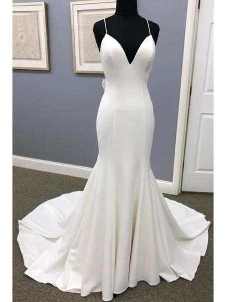 Mermaid Spaghetti Straps Long Wedding Dresses Bridal Gowns 903442 Mermaid Spaghetti Straps Long Wedding Dresses Bridal Gowns 903442
