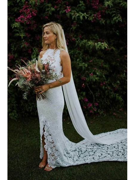 Elegant Mermaid Lace Wedding Dresses Bridal Gowns 903450