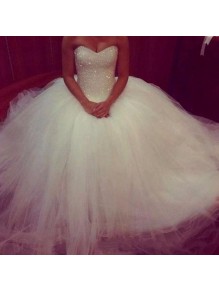 Ball Gowns Sweetheart Tulle Wedding Dresses Bridal Gowns 903451