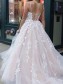 A-Line Lace and Tulle Wedding Dresses Bridal Gowns 903454