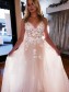 A-Line Lace and Tulle Wedding Dresses Bridal Gowns 903469