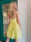 Short Yellow Lace Prom Dress Homecoming Graduation Dresses 904009 Short Yellow Lace Prom Dress Homecoming Graduation Dresses 904009
